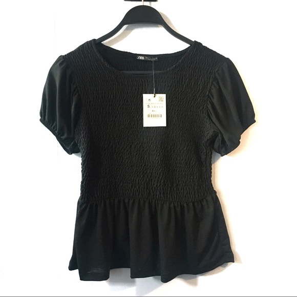 Zara Tops - NWT Zara Smocked Peplum Top